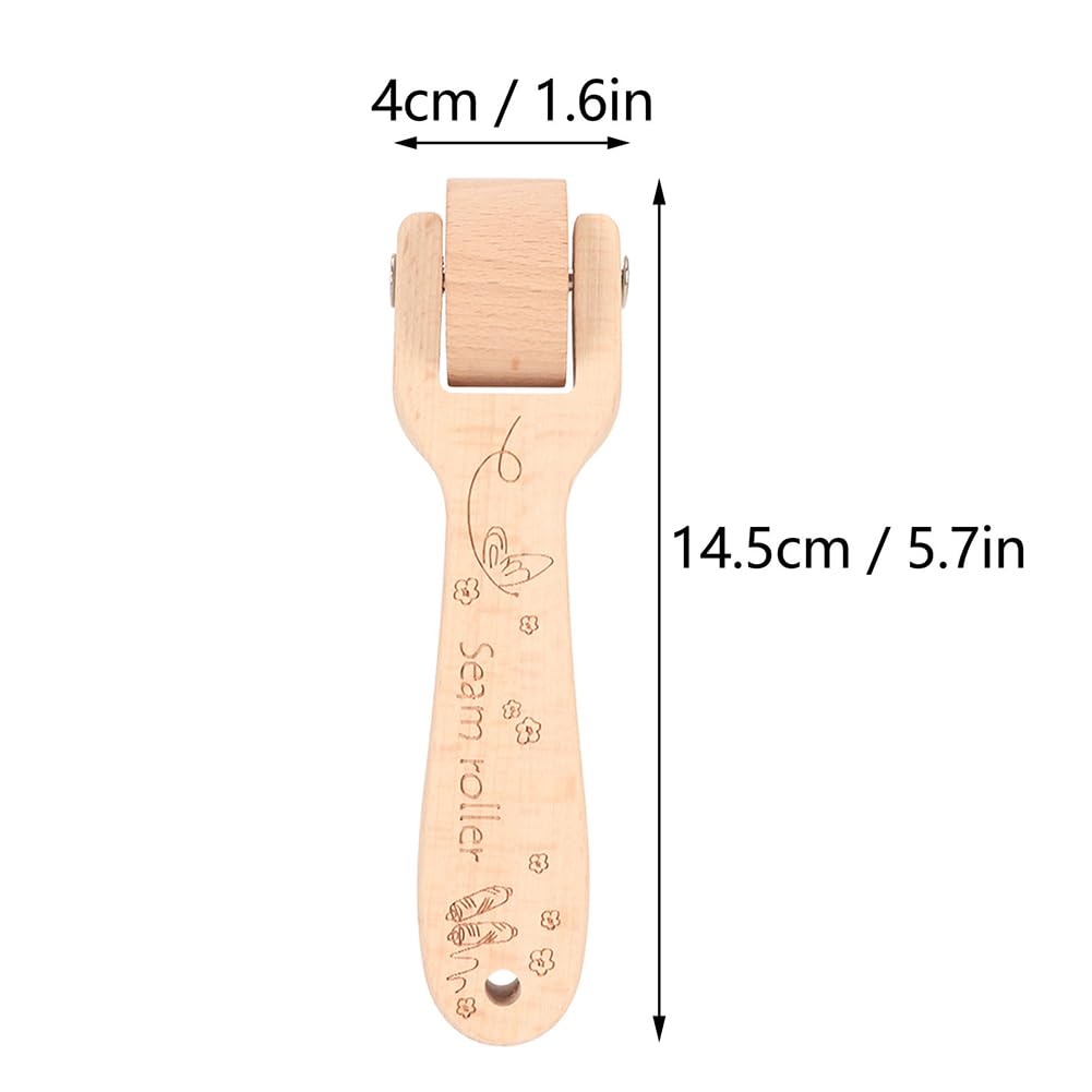 Leoapcat Batacchio da Sarto, Set Batacchio da Sarto In Legno di Faggio con Rullo da Cucito Per Trapuntatura per Cucire Appiattire Tessuti, Stirare, Pieghe del Tessuto, Quilting da Ricamo