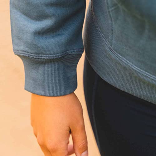 Wp West Path 100% Gots Organic Cotton Women's Zip Up Hoodie - Fair Trade Certified Zipper Hoodie For Women (Light Blue, Large) #TOP2