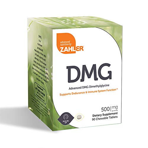 Zahler DMG 500mg, Advanced DMG N,N-dimethylglycine Supplement, All Natural Supplement that Supports ENDURANCE and IMMUNE System Function, Certified Kosher, 90 Chewable Tablets â€¦