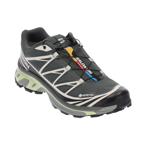SALOMON(サロモン) スニーカー 靴 XT-6 GTX エックスティー6 ゴアテックス L47581300 Urban Chic/Black/Lime Cream SNEAKERS メンズ レディース ローカット トレイル ランニング アウトドア 靴 シューズ おしゃれ [並行輸入品]