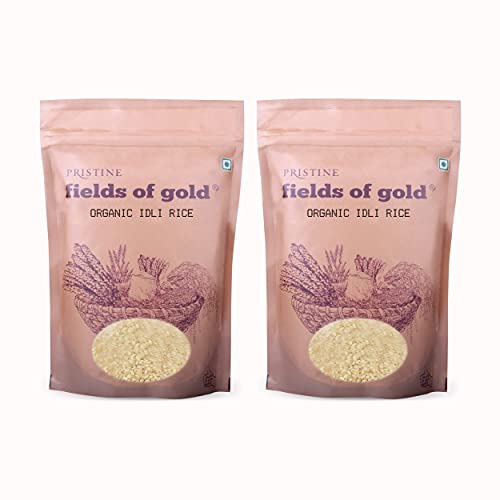 Image of PRISTINE Fields of Gold Organic Idli Rice, 1 kg (Pack of 2)