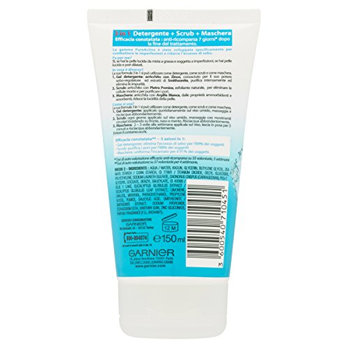 Garnier - Pure Active 3 in 1 - Gel Detergente Scrub Anti Imperfezioni 150 ml - Image 6