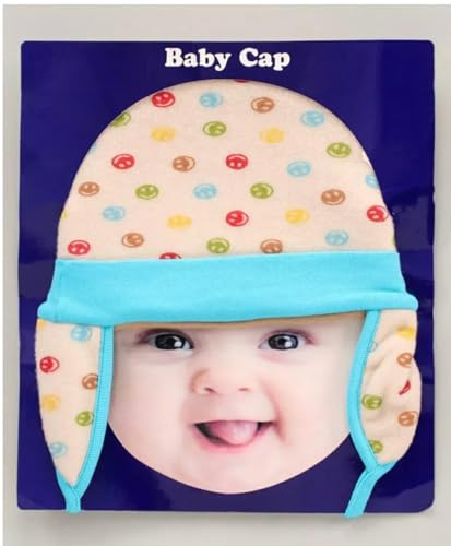 Image of MOM'S DARLING NewBorn Baby Caps for New Born 0-3 Months - (Pack of 4) | Cotton Baby Cap Set for Baby boy & Girls| New Born Baby Products, Essentials| Baby Shower Gifts| New Born Baby Cap | Multicolor.