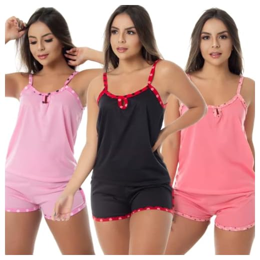 Kit com 3 Baby Doll Malha Conforto | Pijama Verão Joice cor:sortida;tamanho:GG