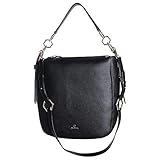 1 Reißverschlussfach 2 Steckfächer Glänzende hellgoldfarbene Metallteile