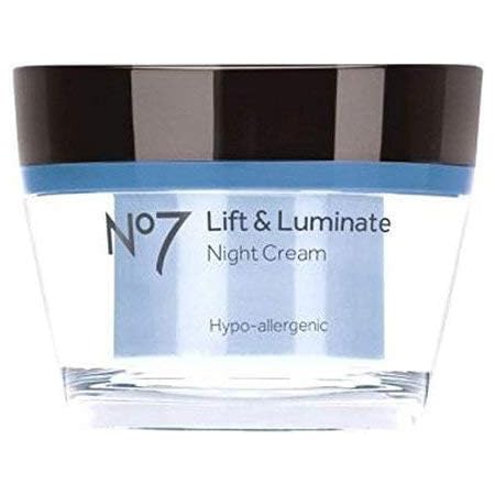 No 7 Lift and Luminate Night Cream 50ml Tub by No7