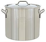 Bayou Classic, Stainless Steel Brew Kettle, 20 quart