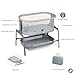 Maxi-Cosi Iora Baby Bassinets Bedside Sleeper, Portable Bassinet, Infant Bedside Sleeper Crib, Height Adjustable, Breathable Mesh, Large Storage Basket, Classic Slate