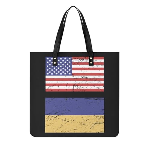 Sac à bandoulière tote bag femmes grand format imprimé drapeau des États-Unis