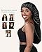 YANIBEST Long Bonnet Braid Bonnet for Sleeping Adjustable Satin Silk Bonnet for Braids Sleep Bonnet for Women Locs