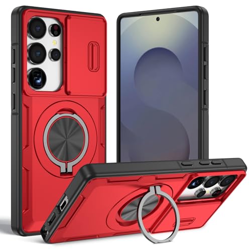 Coque Samsung S25 Ultra antichoc avec anneau magnétique et protection de caméra