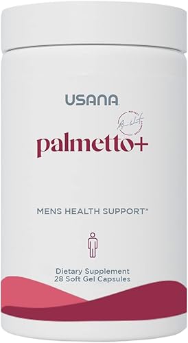 USANA Palmetto Plus Saw Palmetto Suplemento de próstata para hombres - (28 cápsulas por envase) - Tamaño de la porción 1 cápsula