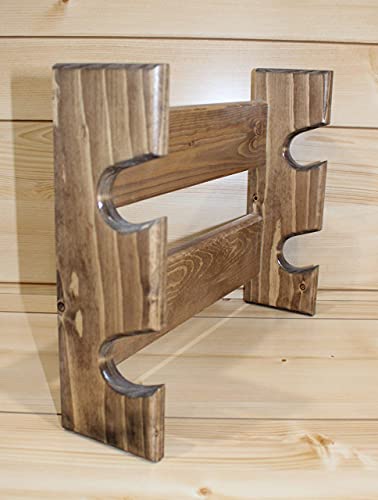 Rolling Pin Rack With Two Slots - Wood Rolling Pin Rack - Multiple Rolling Pin Rack - Rolling Pin Holder - Rolling Pin Storage - Rolling Pin Display Rack - Wall Mount Rolling Pin Rack #TOP6