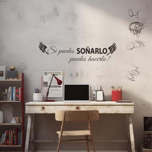 Vinilo decorativo con frase en español “Sueña en Grande” miniatura 4