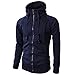 Produktbild MAYOGO Herren Jacke Hood Sweat Kapuzenjacke Zip Fleecejacke Tunnelzug Übergangsjacke Sweatshirt