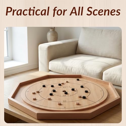 Juego de mesa Crokinole 30 pulgadas edición deluxe miniatura 3