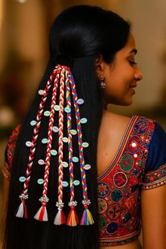 Image of Navratri Hair Braids for Girls & Women