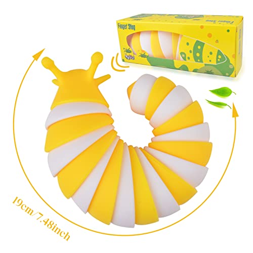 Cevioce Fidget Slug Toy, Sensory Slug Fidget Toys For Kids & Adults, 2Pcs Autism Sensory Toys For Autistic Children Toddlers，Asmr Toys-3 4 5 6 7 8+ Year Old Girl Boy Birthday Gifts #TOP2