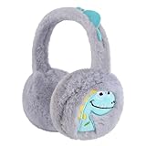 [IPENNYE] 防寒イヤーマフ ジュニアイヤマフ かわいい恐竜 耳当て ファー ふわふわイヤーマフ 冬 暖かい 男の子 女の子 小学生 キッズ 子供 裏起毛 防寒 イヤープロテクター 折り畳み コンパクト 通学 通勤 自転車 ギフト クリスマスプレゼント