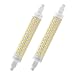 Produktbild R7s LED 118mm Dimmbar Warmweiß 3000K 10W,220V-240V AC Ersatz für lineare Halogenlampe,Doppelendig 15mmX118mm Entspricht R7s J118 Reflektorlampe für Deckenflutlichtlampe Billboard Wandlampe(2 Packs)