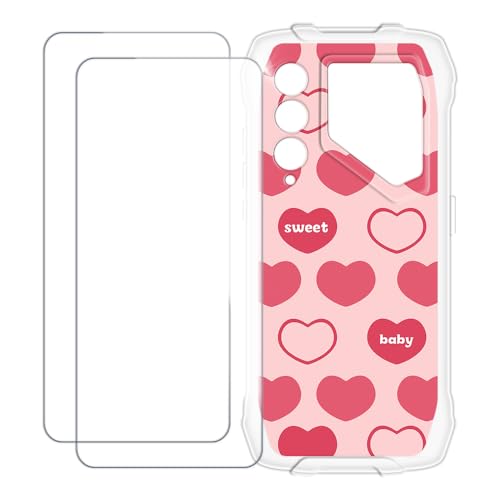 UOGNADGD Blackview Oscal Pilot 1 �Ƃ̌݊������� �J�X�^���J���t���P�[�X�{�����K���X�ی�t�B����2���t�� ? �Ռ��z�������h�~ (�s���N�̃n�[�g)