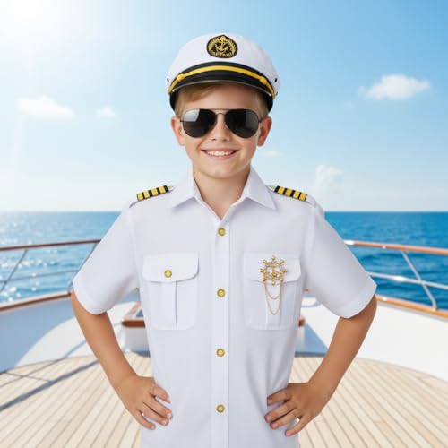Disfraz de Capitán Náutico para Niños 6 Pzs miniatura 7