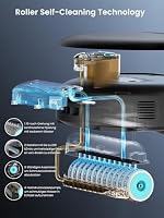 Lefant M5 Pro Roller Staubsauger Roboter,Anheben des Wischmopps,Vermeiden von Hindernissen,18000 Pa,2.4G/5GHz Wi-Fi, Absturzsicherung,No-Go-Zone, Aufsaugen von Tierhaaren, Grau – Ansicht 2