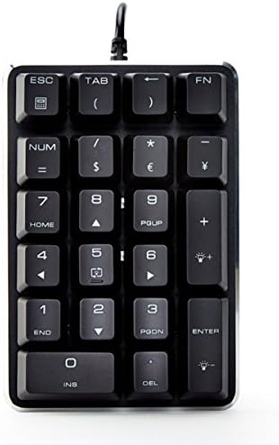 2.4G Wireless Mechanical Numeric Keypad GATERON Brown Switch 21 Keys Extended layout Black Magicforce by Qisan