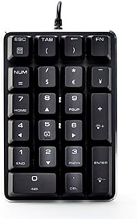 2.4G Wireless Mechanical Numeric Keypad GATERON Brown Switch 21 Keys Extended layout Black Magicforce by Qisan