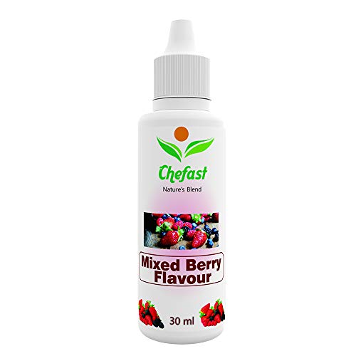 Image of Chefast Mixed Berry Flavour Baking Essence for Cake, Ice-Cream, Chocolates, Milkshakes- 30ML ( Use 2-3 Drops Essence for 250 Grm Cake)