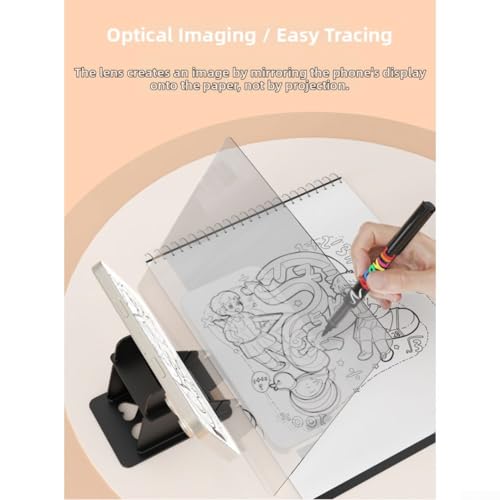 Miniatura 8 de Tablero De Trazado Para Teléfono Y Tableta Con Innovador Diseño Óptico, Tamaño Grande Para Obras De Arte Detalladas, Ligero Y Portátil Para Artistas Y Aficionados 190 X 259 Mm