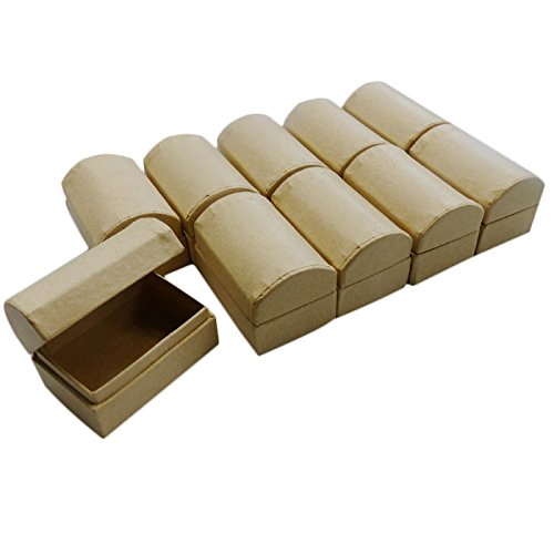 Preisvergleich Produktbild Kleine Schatztruhen aus Pappe zum Basteln und Design 6 x 4 x 4 cm