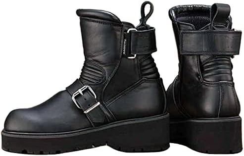 Amazon.co.jp: カドヤ(KADOYA) バイク用レザーブーツ BLACK ANKLE(A 