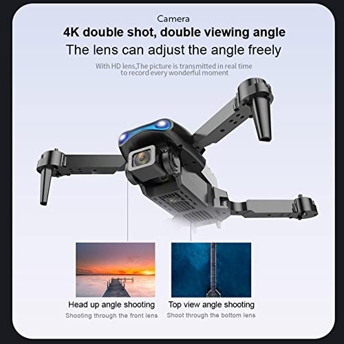 Drone Profissional com Câmera 4K HD - Quadcopter dobrável para iniciantes,Modo sem cabeça Retorno au