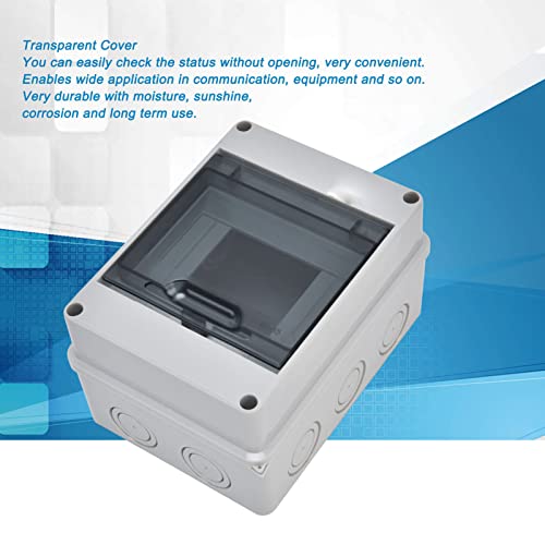 Boîtier De Protection De Distribution, Boîtier De Protection De Distribution étanche IP65 2 Voies Avec Couvercle Transparent, Boîte De Jonction électronique Pour Disjoncteur Miniature Extérieur