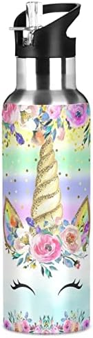 Cute Unicorn Water Bottle Kids Insulated Boys Girls Stainless Ste...