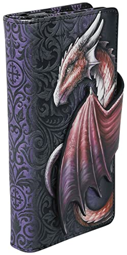 Nemesis Now Gold Dragon Embossed Purse, Take Flight Collection, Elegant Baroque Pattern Wallet, Card and Coin Slots, 18.5cm