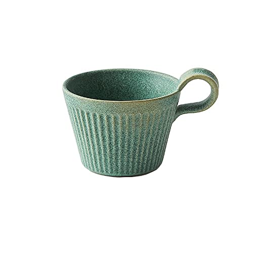 FIONEL Kubek do napojów kubek ręcznie wykonany ceramiczny kubek do kawy w stylu retro kubki garncarskie 320 ml mleko owies kubek śniadaniowy kubek do herbaty mleka