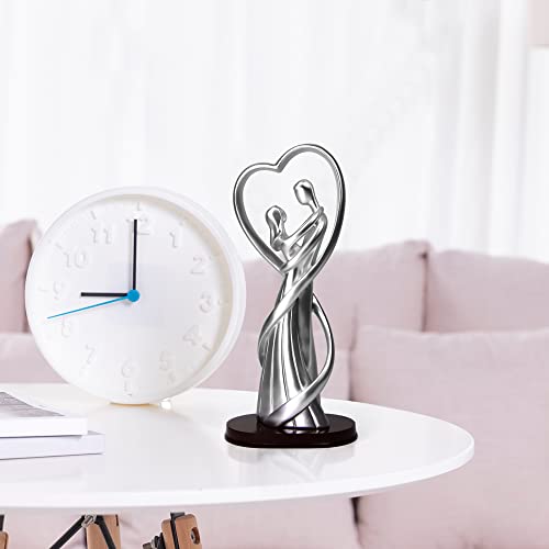 Norrclp Modern Decor Couple Statue, Valentine's Day Decorations Couple Sculpture For Home Decor, Wedding (Silver) #TOP7