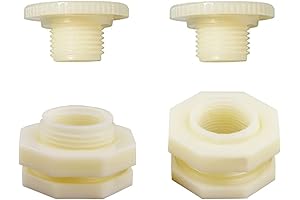 1/2" Plastic Water Tank to Outdoor Spigot Water Garden Hose Adapter with...