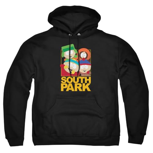 Popfunk South Park Group Logo Adult Pull-Over Hoodie Black Medium