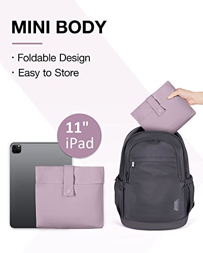 BAGSMART Foldable Travel Duffle Bag, 30.6L Large Carry On Tote Bag Gym Sports Bag for Women, Weekender Overnight Bag for Travel Essentials & Daily Necessities(Dark Purple)3