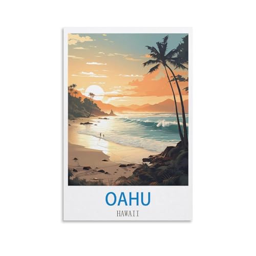 Affiches de voyage vintage hawaïennes pour sublimer une chambre