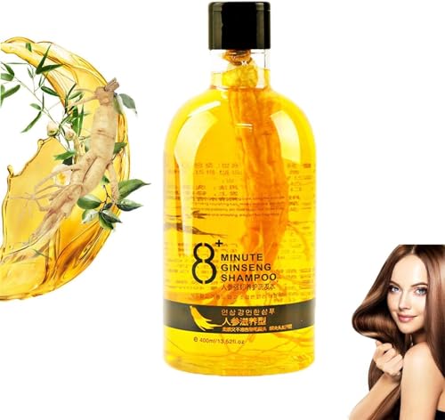 8 Minute Ginseng Shampoo, Ginseng Extract Root Nourishing Shampoo, Ginseng Shampoo Korean, Hair Thickening Shampoo for Stronger, Thicker, Longer Hair (1PCS)