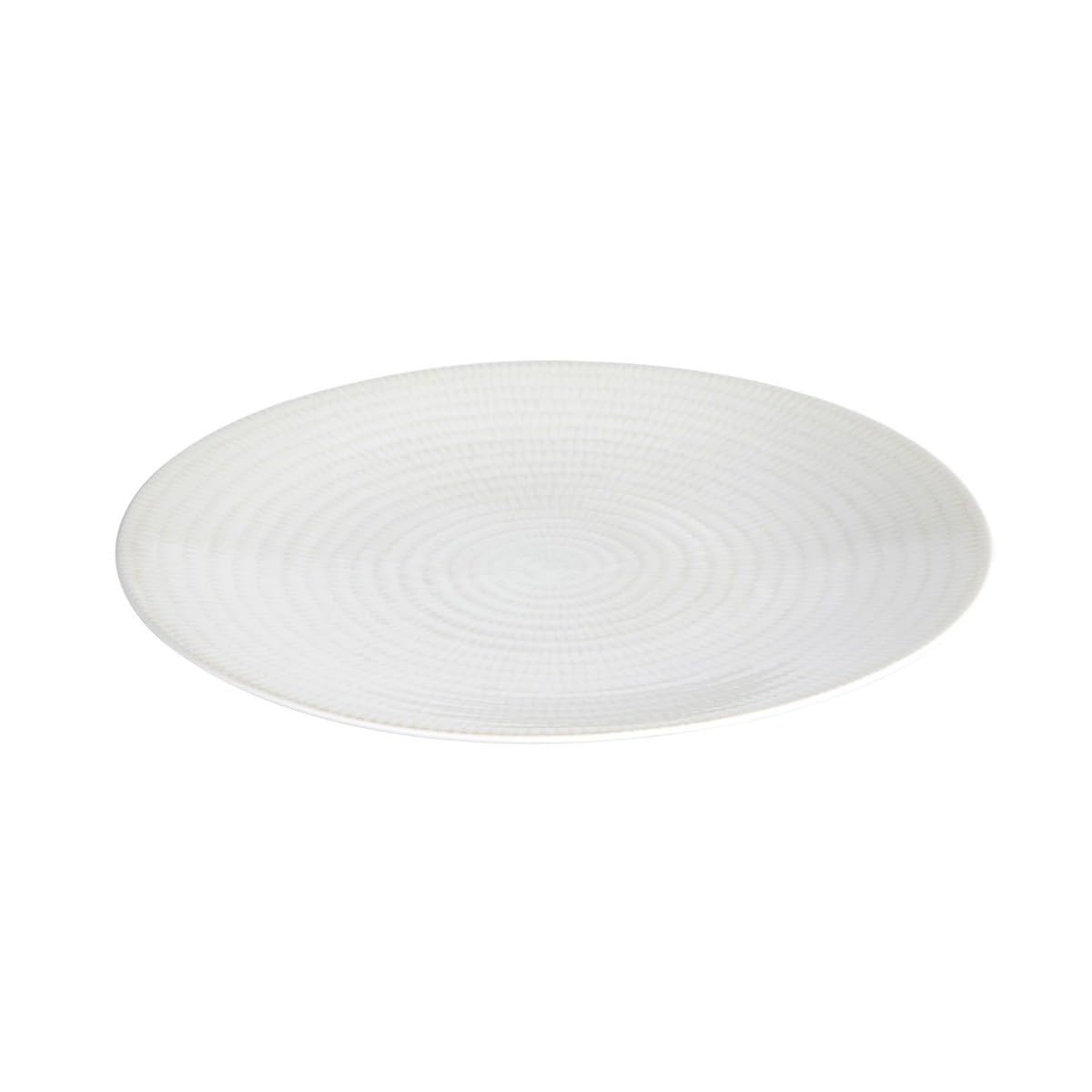 Secret de Gourmet - Lot de 6 Assiettes Plates Rice 27cm Blanc