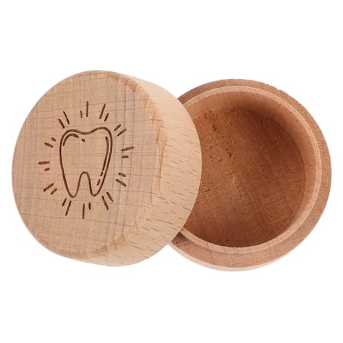 Levemolo Present Box Wooden Boys and Girls Tooth Box Organizer for Children's Fetal Hair Storage