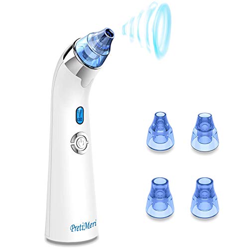 Preisvergleich Produktbild Mitesserentferner Porenreiniger Vakuumsauger Mitesser Entferner, mit 4 Austauschbare Schönheit Köpfe 5 Einstellbarer Saugkraft USB Aufladung Blackhead Remover Professionell Porensauger Set