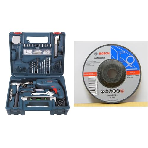 Image of BOSCH Professional GSB 500 RE Corded-Electric Drill Tool Set, 10 mm, 500 Watt, 1 Year Warranty, Blue