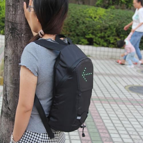 Sac à dos LED étanche résolvant le problème de visibilité à vélo de nuit