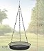 Sorbus Bird Feeder Hanging Tray, Seed Tray for Bird Feeders, Great for Attracting Birds Outdoors, Backyard, Garden (Black)